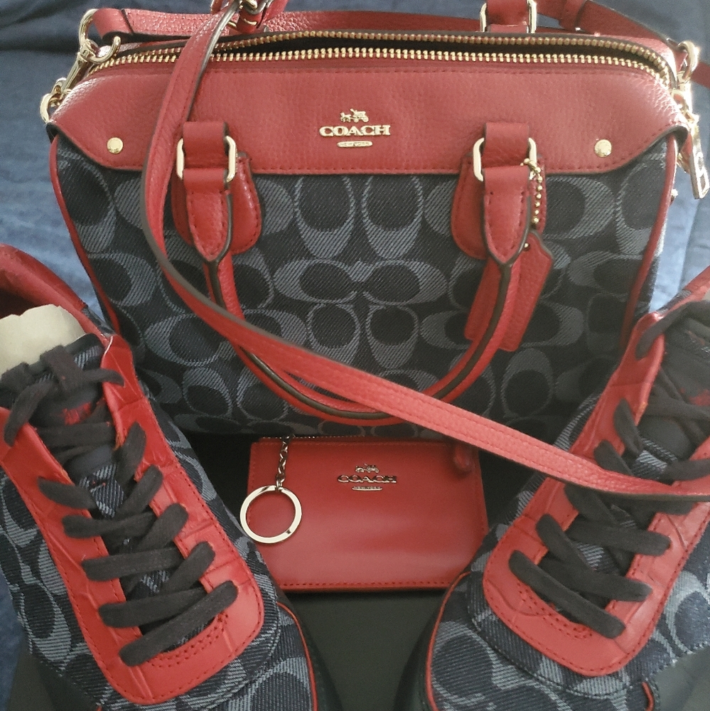 Preloved Coach Bennet Purse w/wallet & Coach Rebecca 9.5 shoes (great condition)